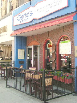 Gene's Restaurant front entrance with new patio